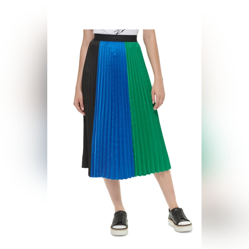 karl lagerfeld pleated skirt